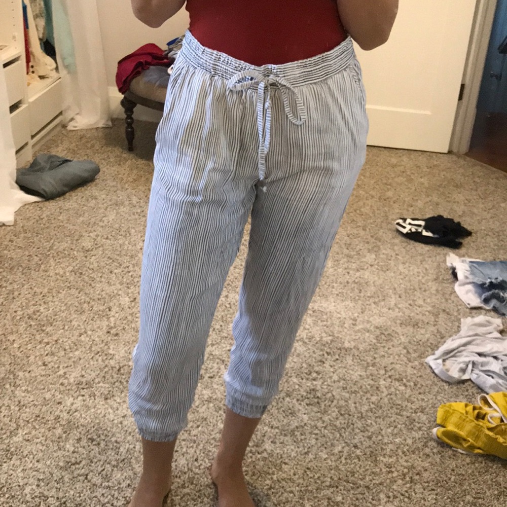 striped pants